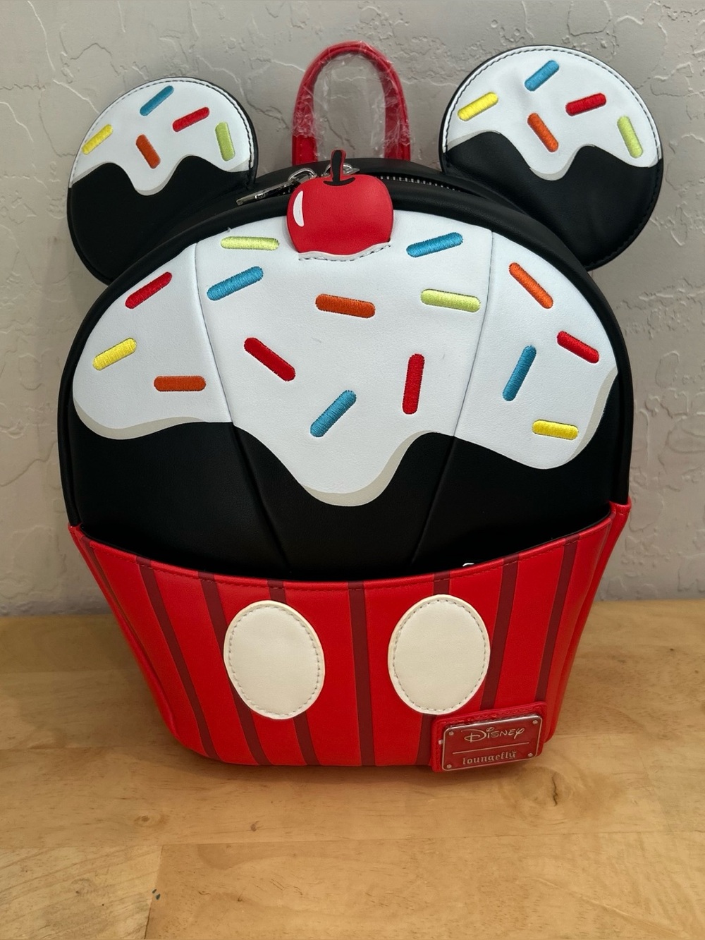 Loungefly Mickey Mouse Sprinkle Cupcake Cosplay Mini Backpack